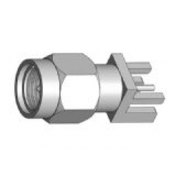 SMA Male End Launch Receptacle-Round Contact